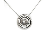 Coiled Silver and Pearl in Chain